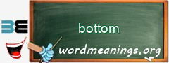 WordMeaning blackboard for bottom